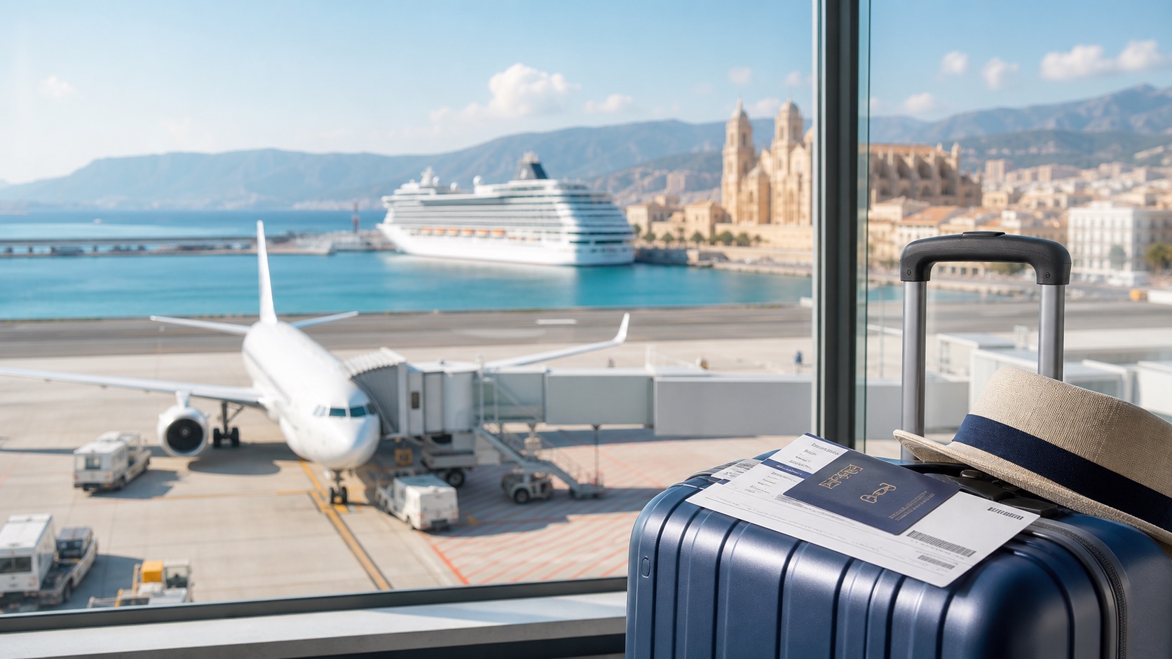 Avion y crucero combinados en un paquete de viaje