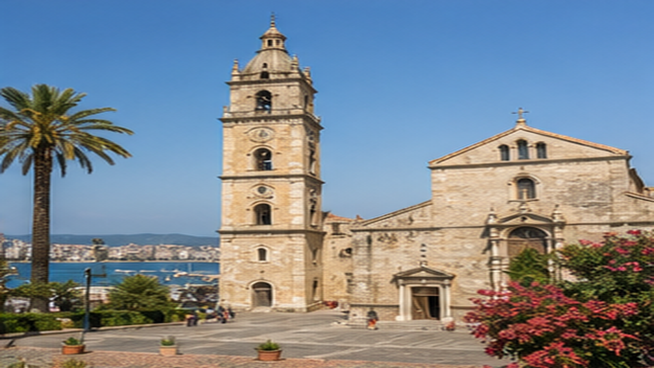 Centro de Messina cerca del puerto de cruceros