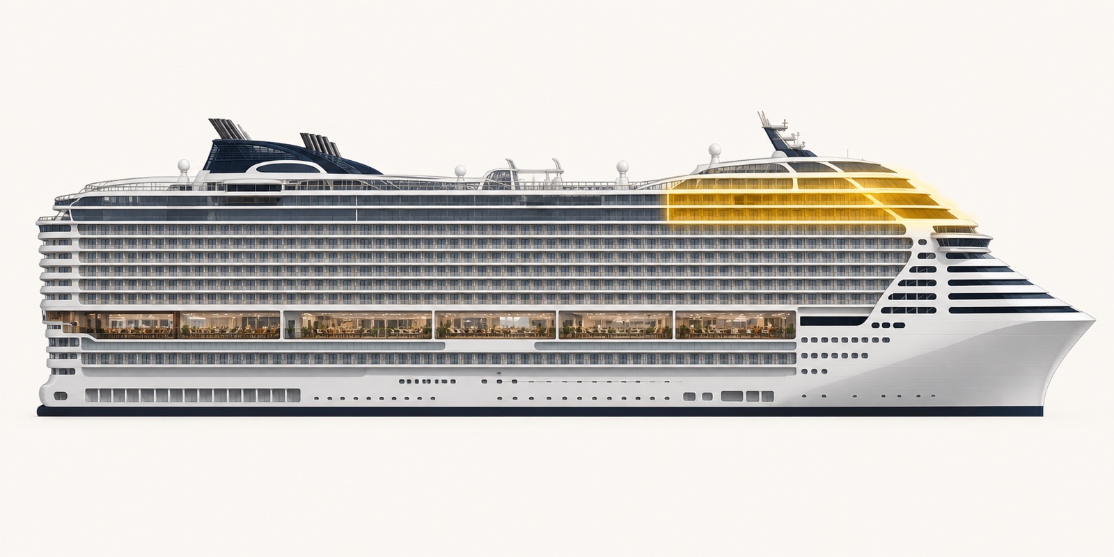 Cubiertas recomendadas para camarote Suite en MSC World Europa