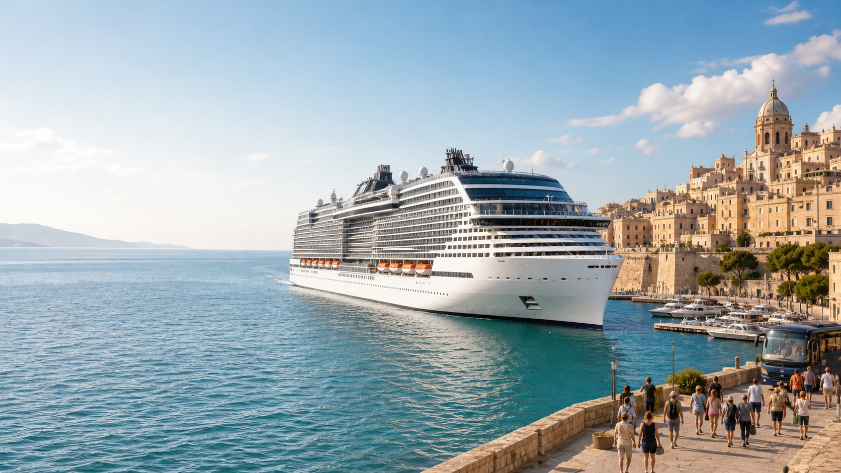 MSC World Europa navegando por el Mediterráneo