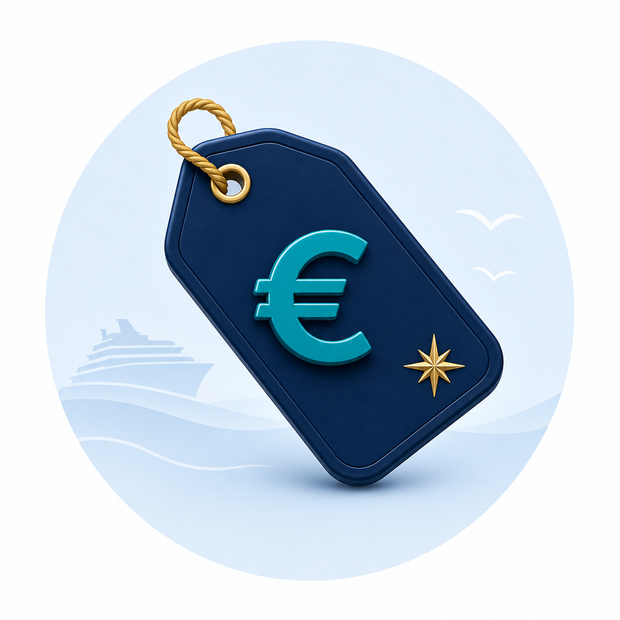Icono de precio para comparar tarifa desde Marsella