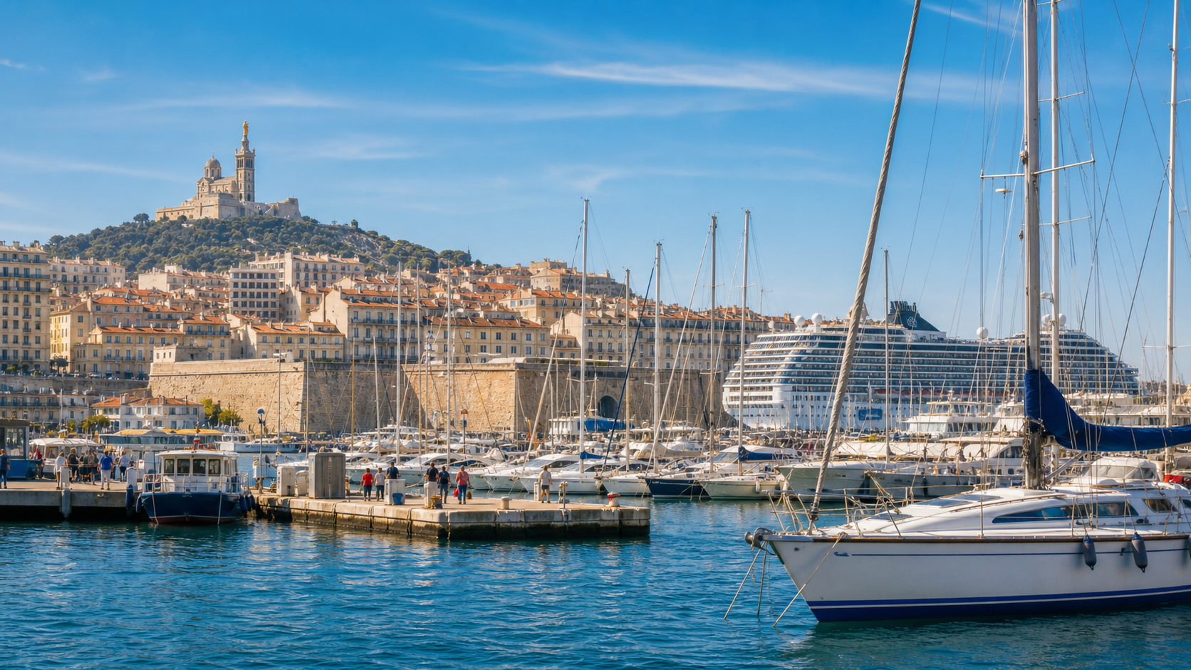 Marsella en el itinerario MSC World Europa desde Messina