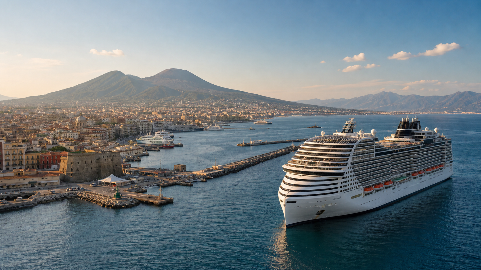 Nápoles en el itinerario MSC World Europa desde Messina