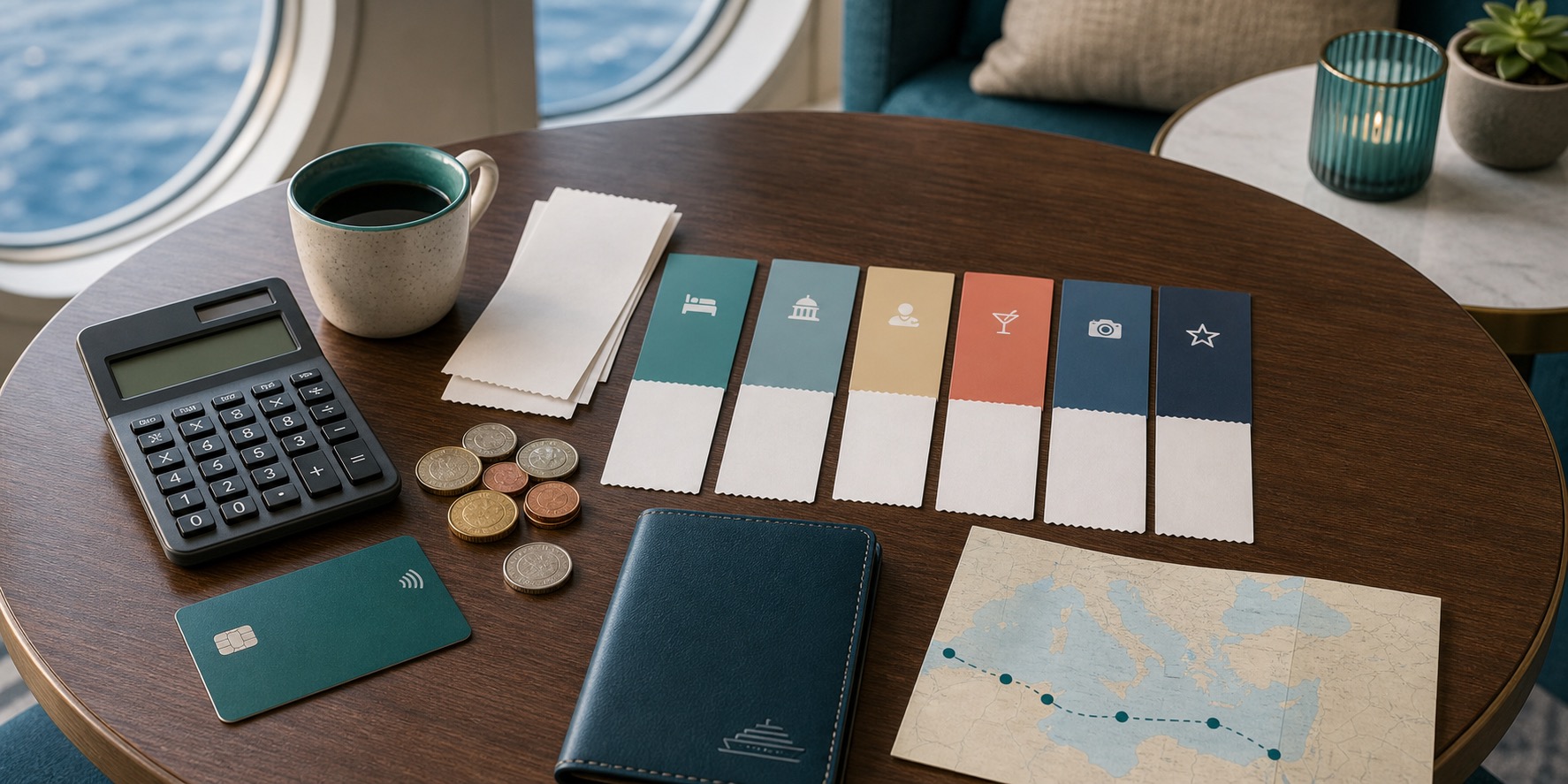 Desglose visual de presupuesto para un crucero MSC World Europa