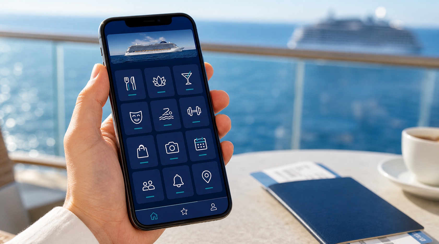 Viajera preparando excursiones del MSC World Europa